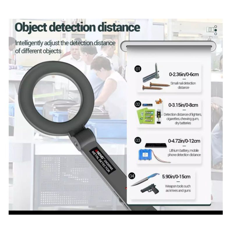 alat deteksi stud finder metal detektor logam fast detection responce scan scanner X-ray anti