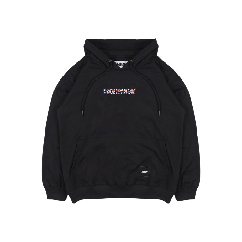 Hoodie Hooligans Rainbow black Basic - Hoodie Hooligans Hitamn Pelangi Terkinian