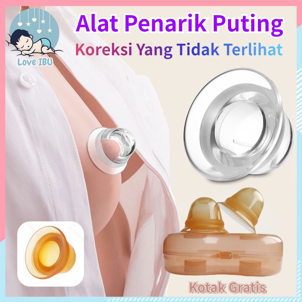 Alat Penarik Puting Payudara Bahan Silikon Mumystation Cup Vakum Penarik Puting Payudara untuk Alat Kesehatan Ibu Hamil