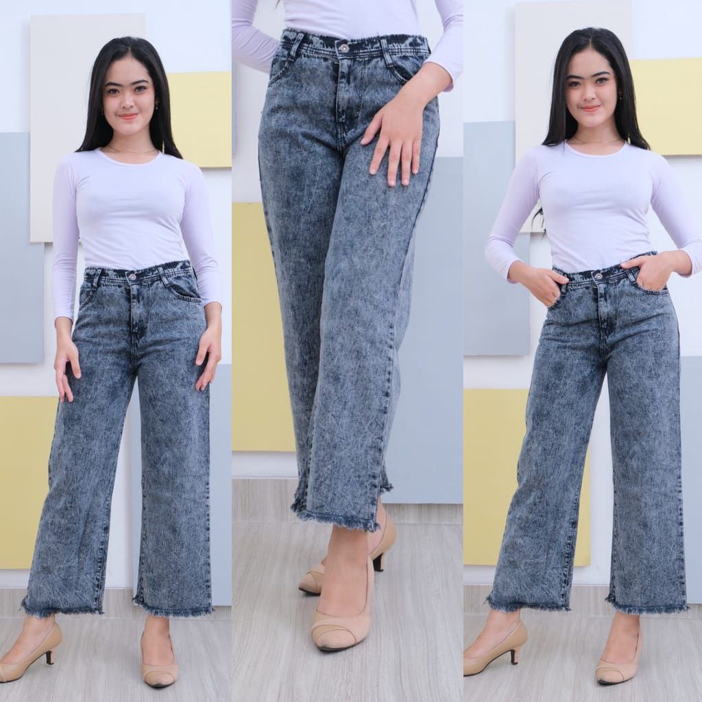 KULOT RAWIS/KULOT WANITA/CELANA BOYFRIEND KULOT SNOW/KULOT JEANS /KULOT JEANS RAWIS/JEANS WANITA