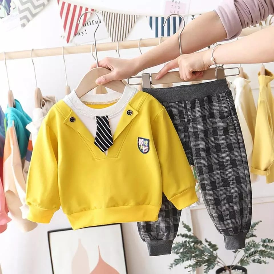 SETELAN ANAK SWEATER LAKI PEREMPUAN UMUR 1-5 TAHUN SETELAN ANAK SWEATER TERBARU FASHION ANAK MASA KINI TERMURAH