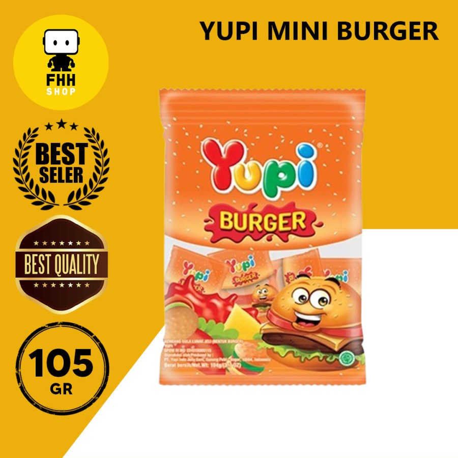 

Permen Gummy YUPI Mini Burger 105 Gr