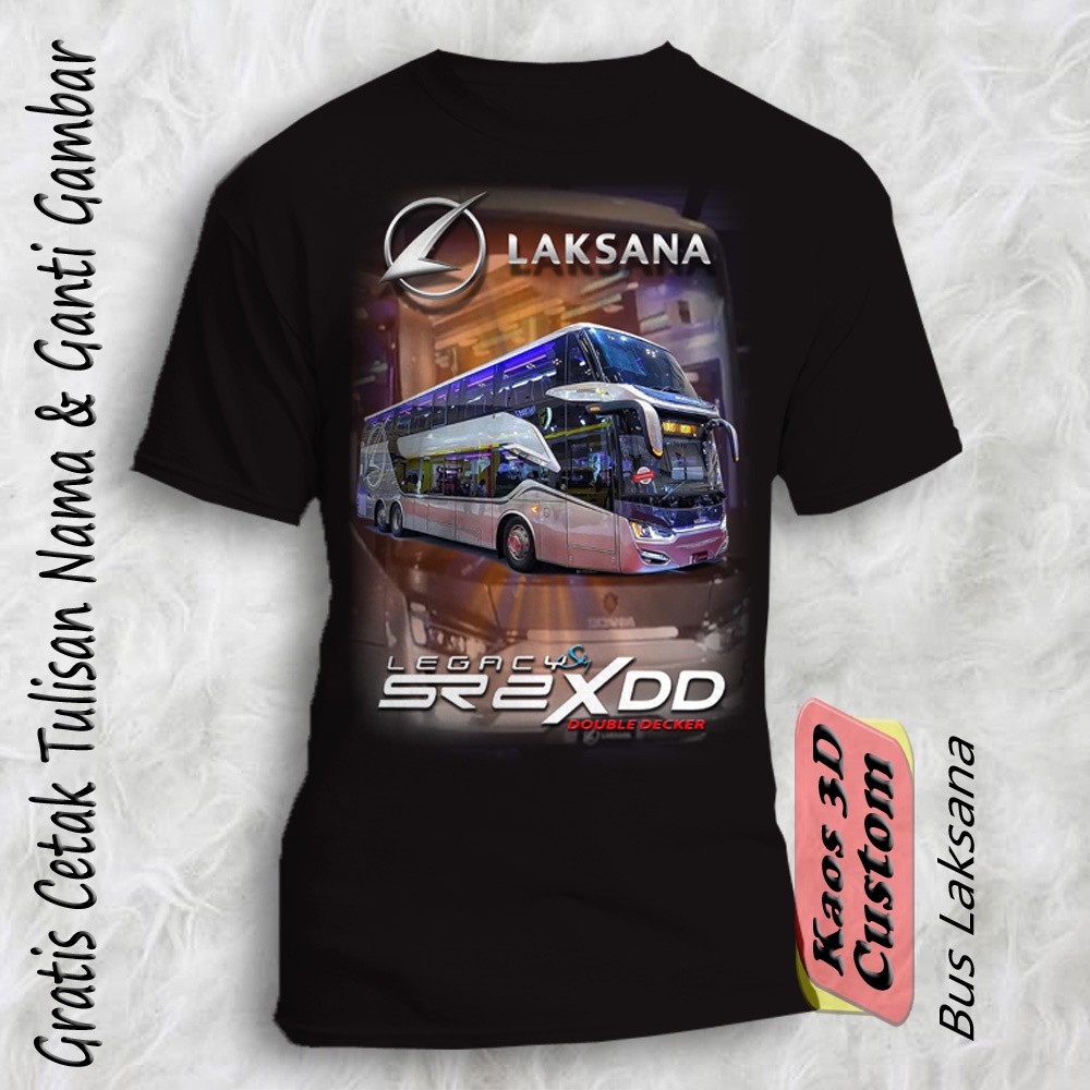 Kaos Bus Mania Laksana Double Decker