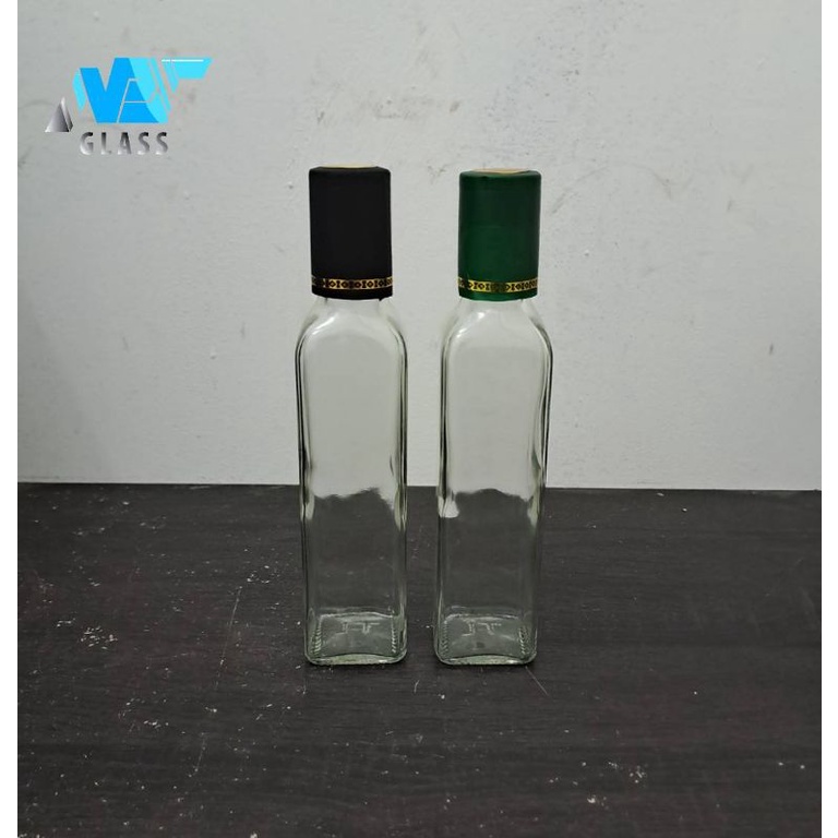 BKMJK250 botol kaca 250ml kotak olive oil / botol minyak 250ml / botol madu 250ml