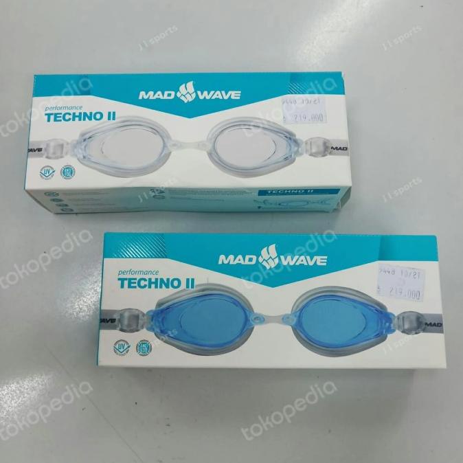 ORIGINAL Kacamata kaca mata renang swimming goggles madwave techno 2