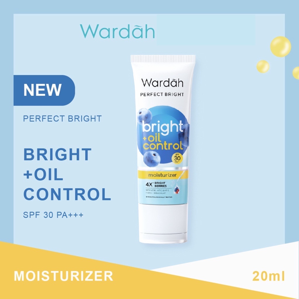 Wardah Perfect Bright Moisturizer + Oil Control SPF 30 PA+++ | Creamy Foam Face Facial Wash