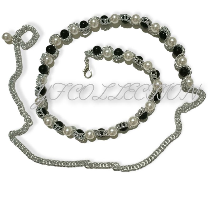 YF-IKAT pinggang wanita mutiara PEARL SWIRL Korea fashion style