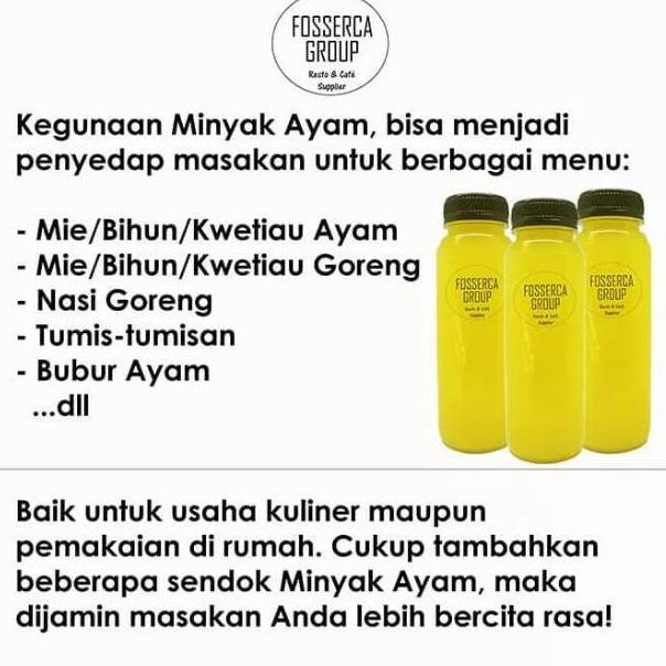 

No(Q68P)» Minyak Ayam Bawang untuk Masak (Chicken Garlic Oil for Cooking) 1 Liter viral