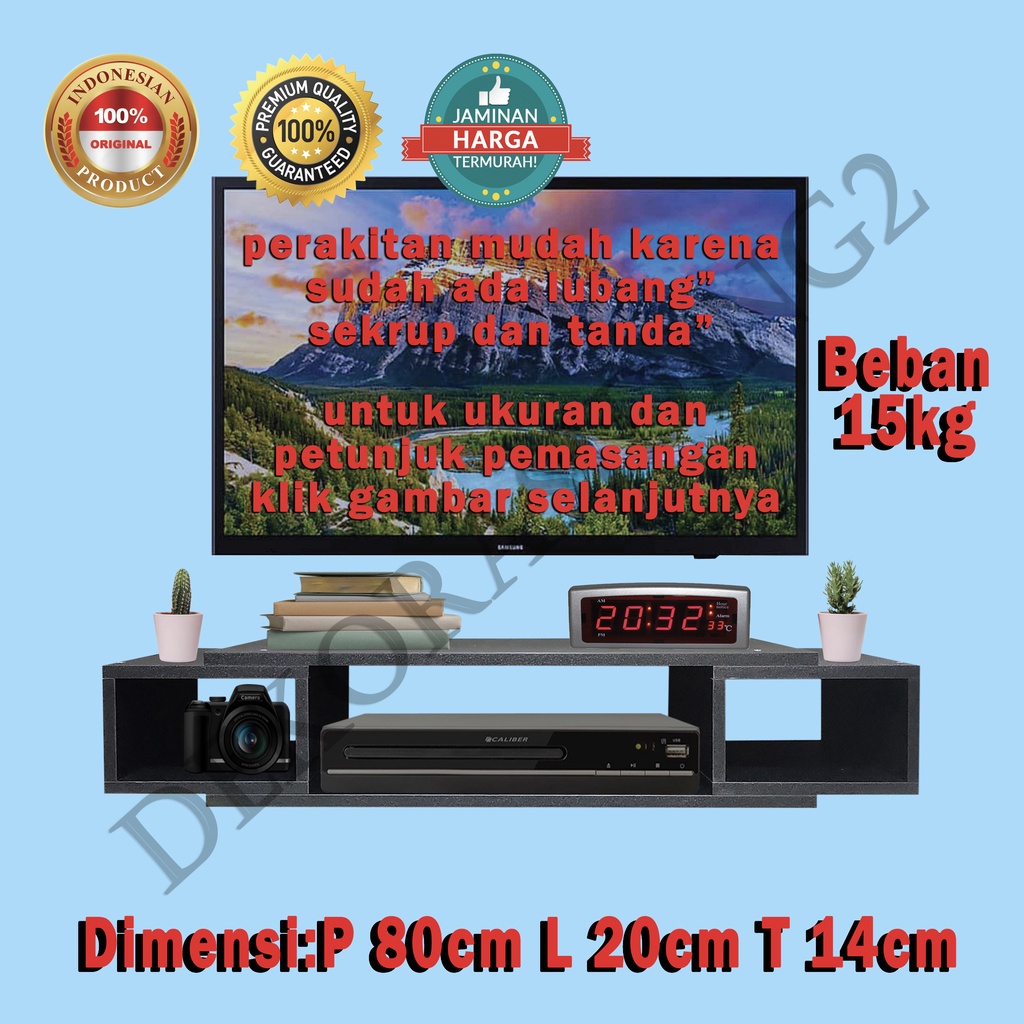rak ambalan dinding minimalis - AD10 / rak tv gantung / ambalan tv gantung / rak minimalis / hiasan 