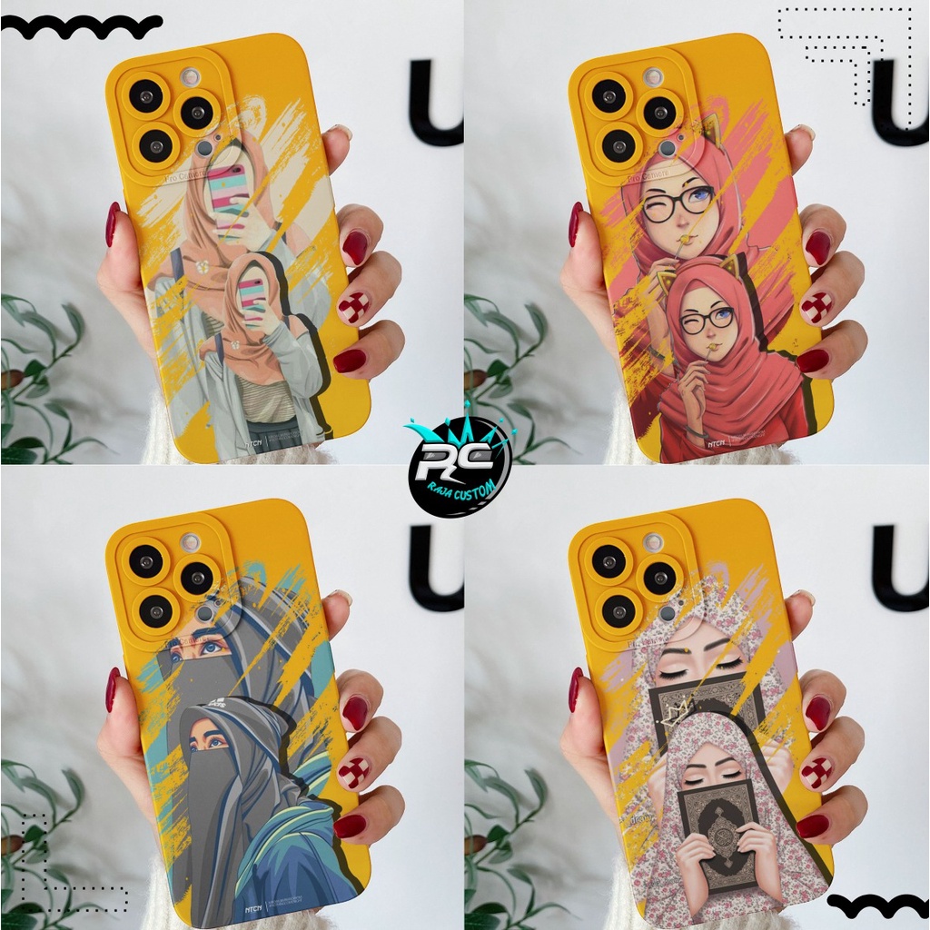 CUSTOM CASE SOFTCASE SILIKON PROCAMERA HIJAB CARTOON CUSTOM XIAOMI REDMI 6A 8 8A PRO 9 9A 9C 10A NOT