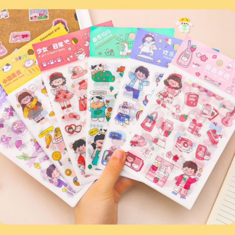 

STIKER LUCU 1 SET HIAS DEKORASI PLANNER DIARY JOURNAL CUTE