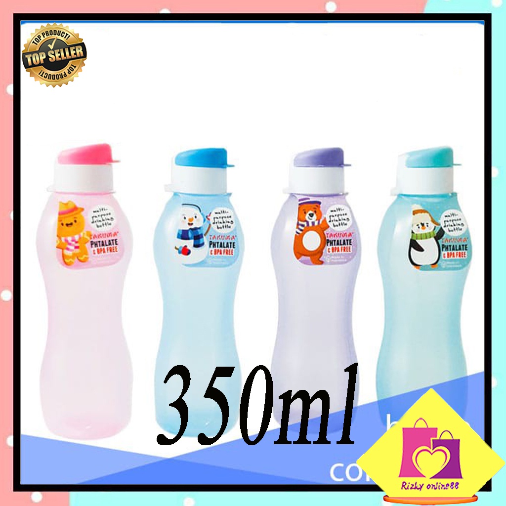 Rizkyonline88 Botol minum Fliptop ukuran 350 T031