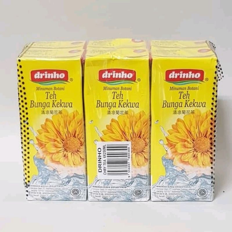 

DRINHO teh bunga kotak chrysantemum 6x250ml teh botani kekhwa