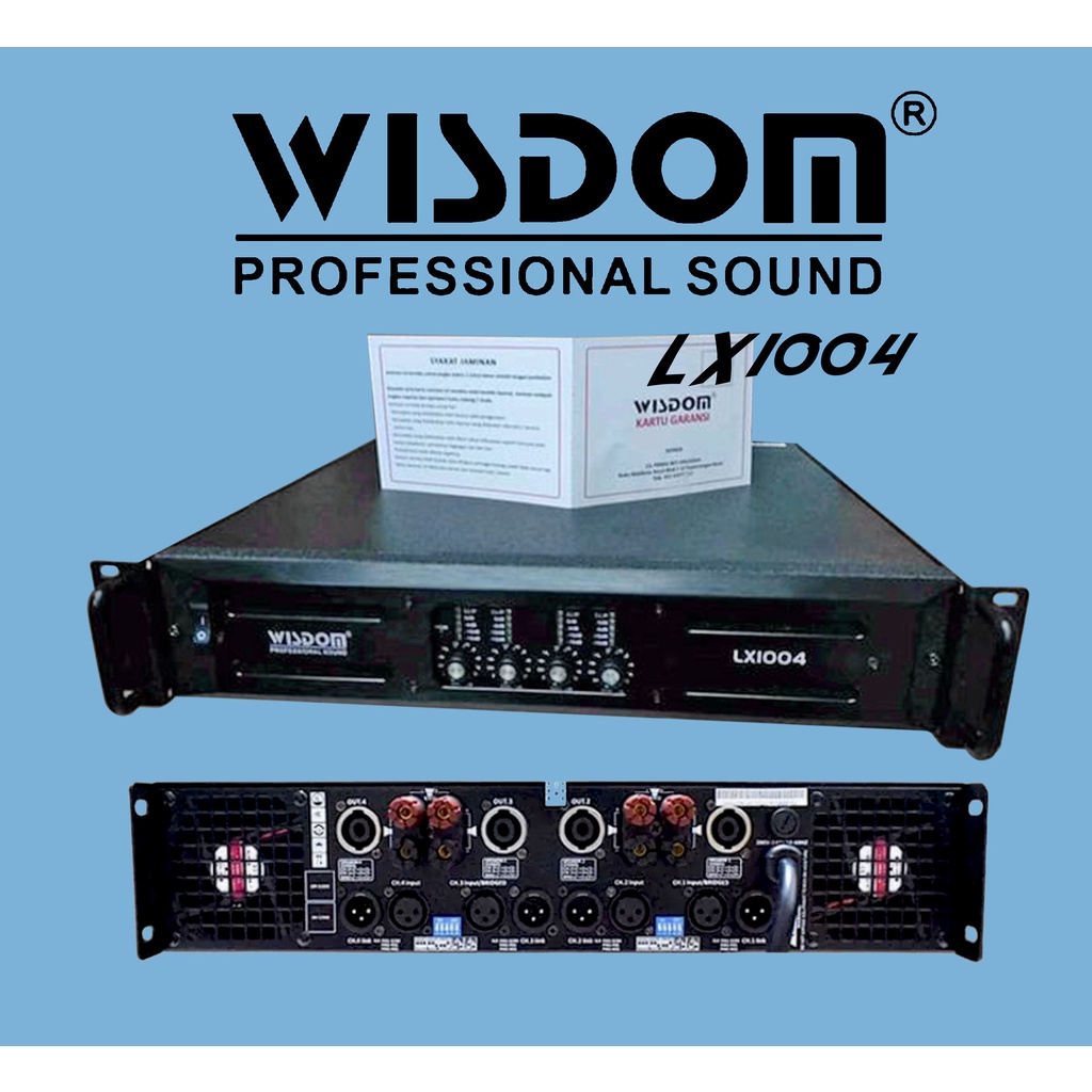 Jual Power Amplifier Wisdom LX1004 Original | Shopee Indonesia