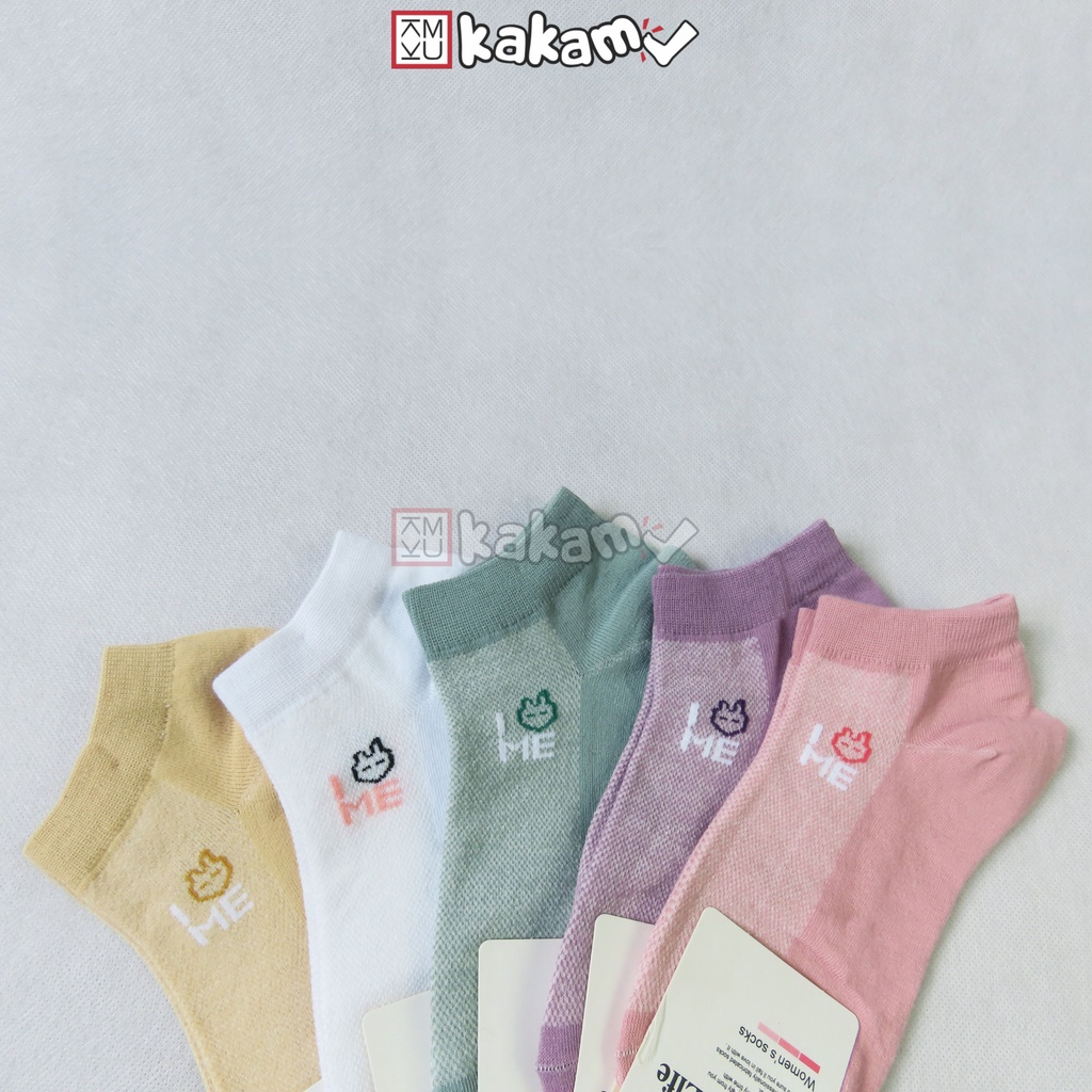 Kakamu Kaos Kaki Mata Kaki / Ankle Motif Animal Warna Warni