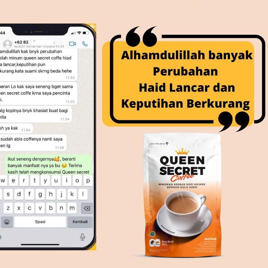 

OD0♟ AMIRALAB PAKET 2 Queen Secret Coffee Minuman Kopi Herbal Solusi Membantu Kesehatan Wanita 100 Gr Paling Disukai