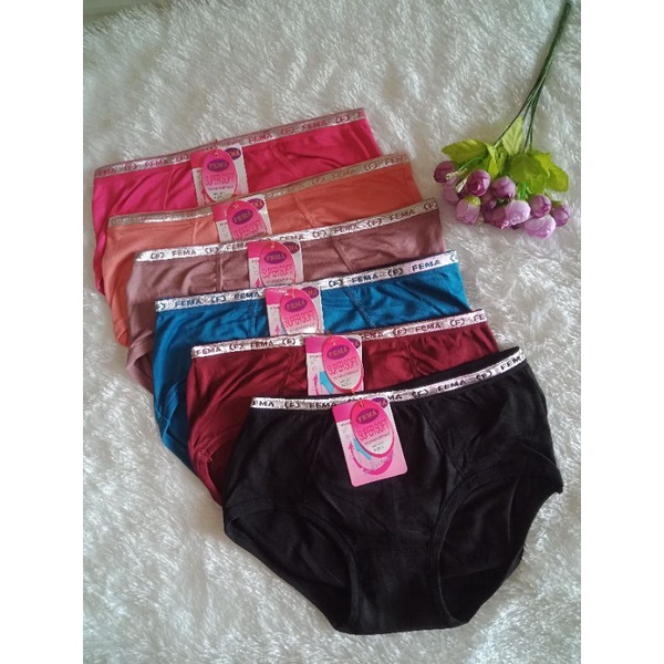 Lusinan 12 PCS CELANA DALAM WANITA FEMA  Seri 351/ 393/361/352/365/399