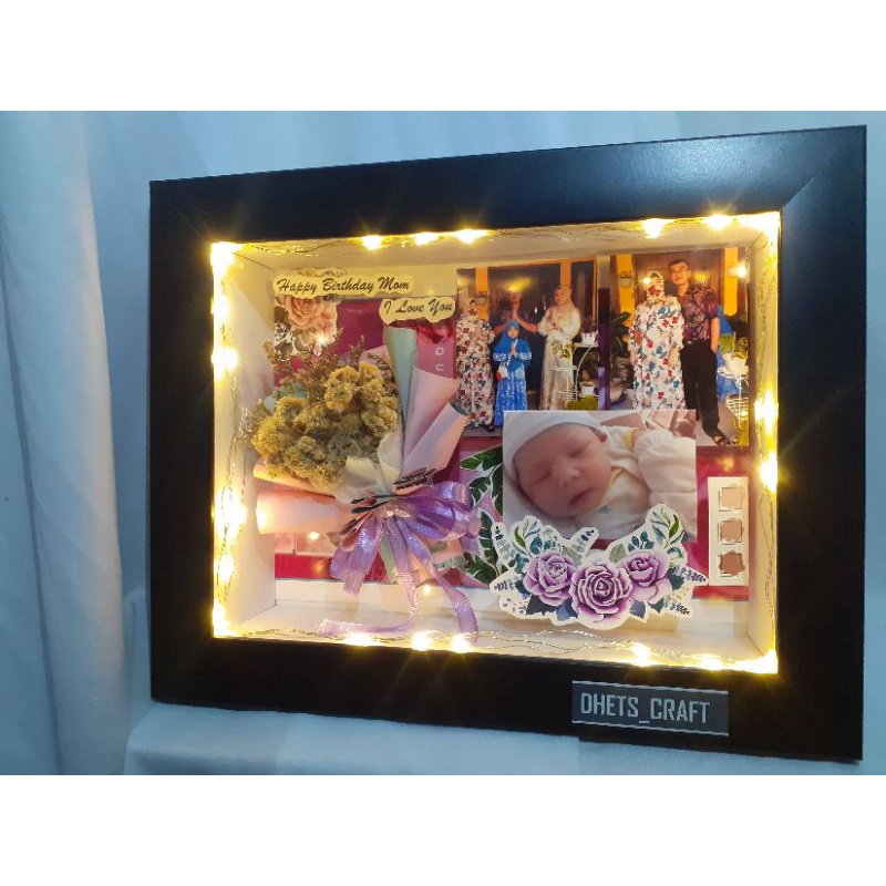 FRAME FLOWER 3D/frame bunga/hadiahwisuda
