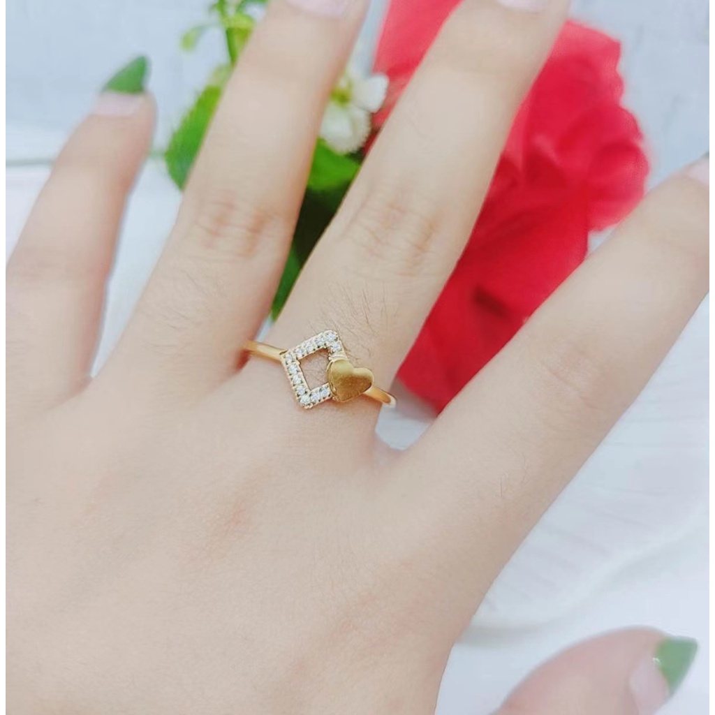 Cincin Titanium Permata Cantik Perhiasan Wanita Jewelry K015/016/017/018