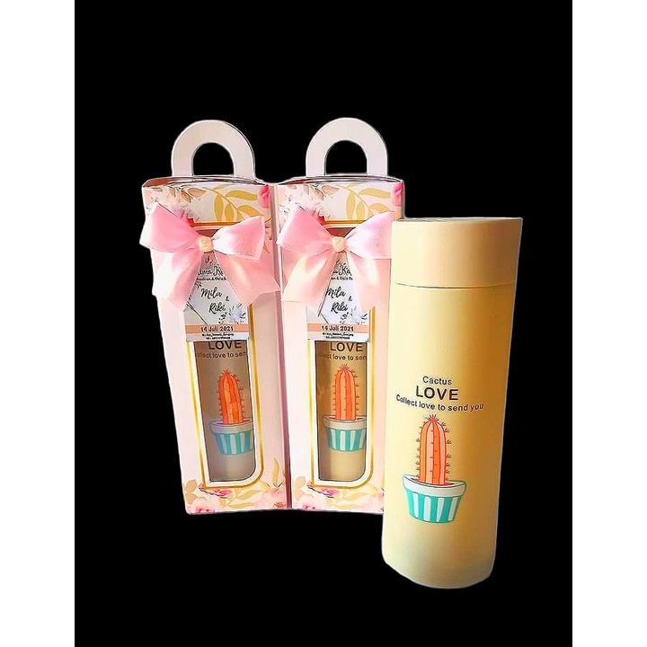 

Box souvenir botol/Thumbler 7x7x21 MM Sembur Fullcol