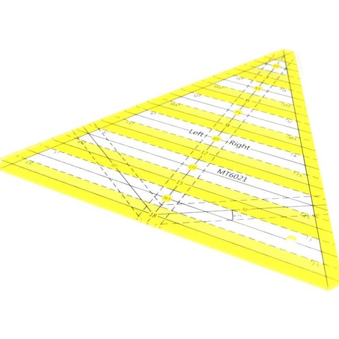 

[BISA COD] Penggaris Jahit-Quilting dan Patchwork Segitiga Sama Sisi MT-6021