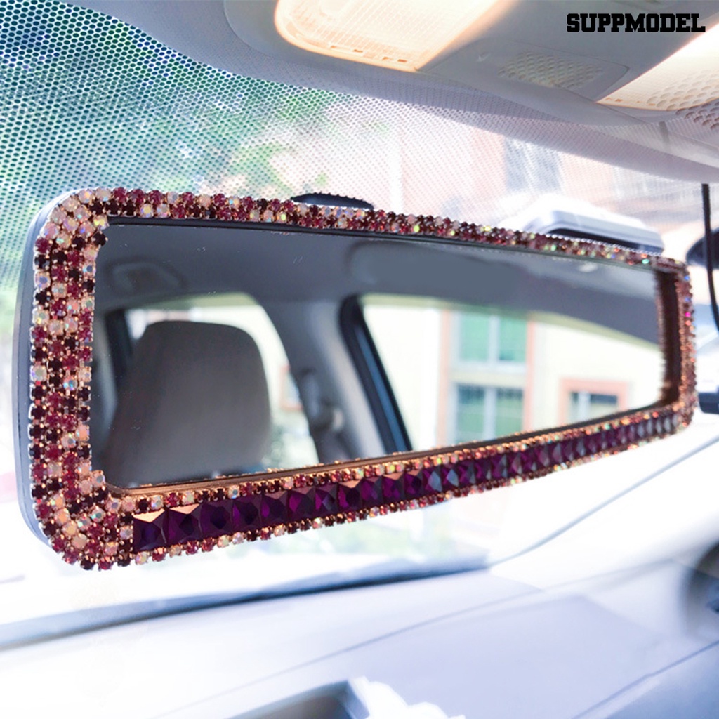 [Dekorasi] Kaca Spion Adjustable HD-Kompatibel Dengan Berlian Imitasi Yang Dapat Diganti Instalasi Mudah Mobil Modifikasi Pengganti Kaca Spion Untuk Kendaraan