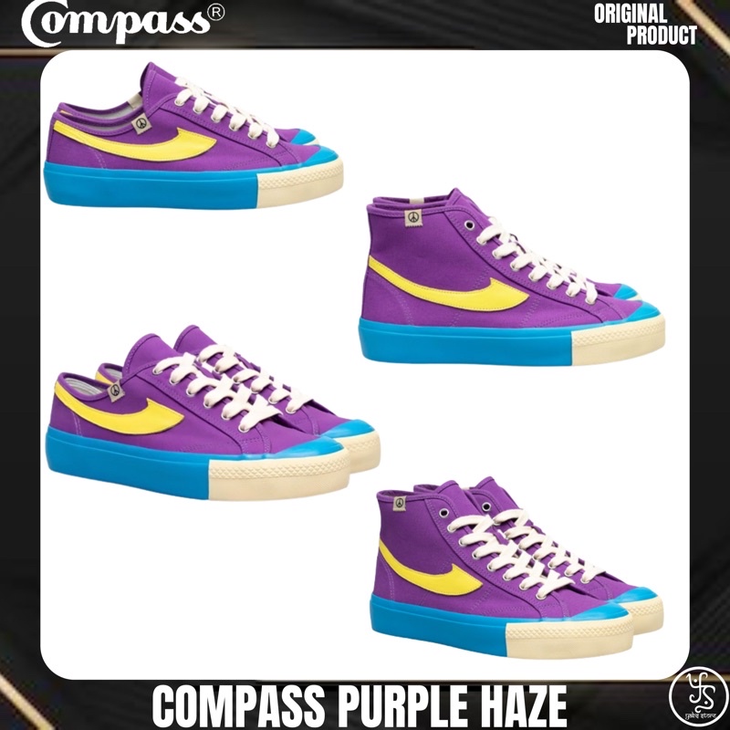 [ORIGINAL] Sepatu Compass Gazelle Purple Haze Low / High Brand New In Box