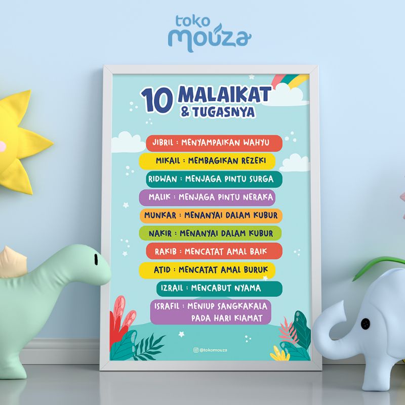 

POSTER BELAJAR ANAK ISLAMI "MENGENAL MALAIKAT