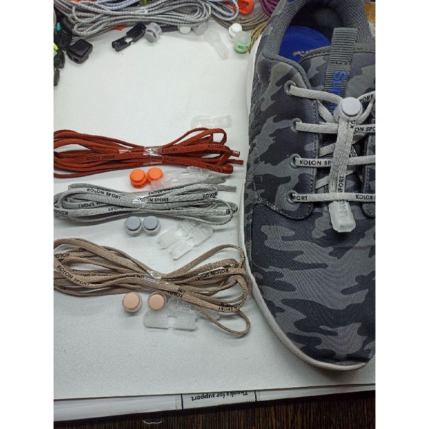 Tali Sepatu Melar Shoe Lock Laces Elastis