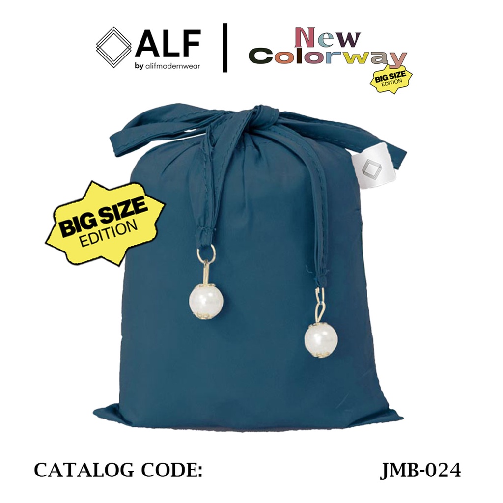 ALIF MUKENA MINI PARASUT PREMIUM KOREA TRAVEL JUMBO - DEEP TEAL ( JMB-024 )