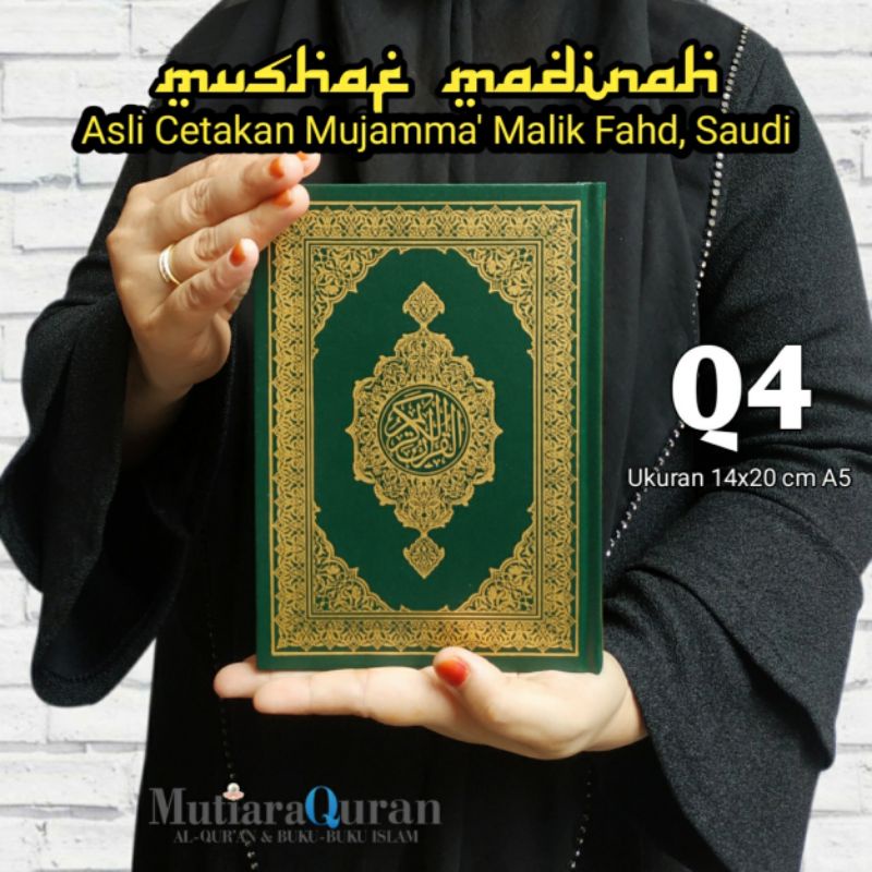 Mushaf Madinah Ukuran Sedang A5 14*20 cm, Mushaf Madinah Asli Cetakan Madinah Saudi Arabiyah