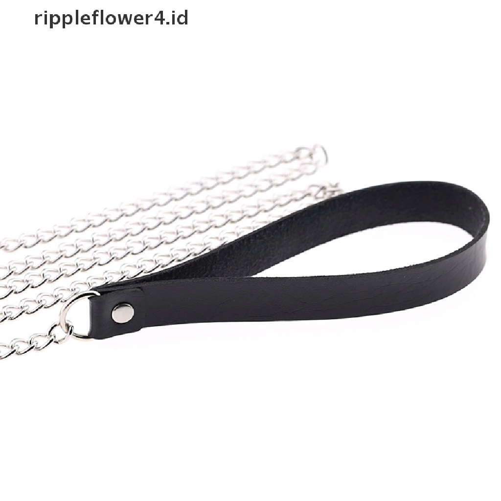 {rippleflower4.id} Punk Lady Gothic Budak Kulit Choker Rantai Spike Rivet Gesper Kerah Kalung~