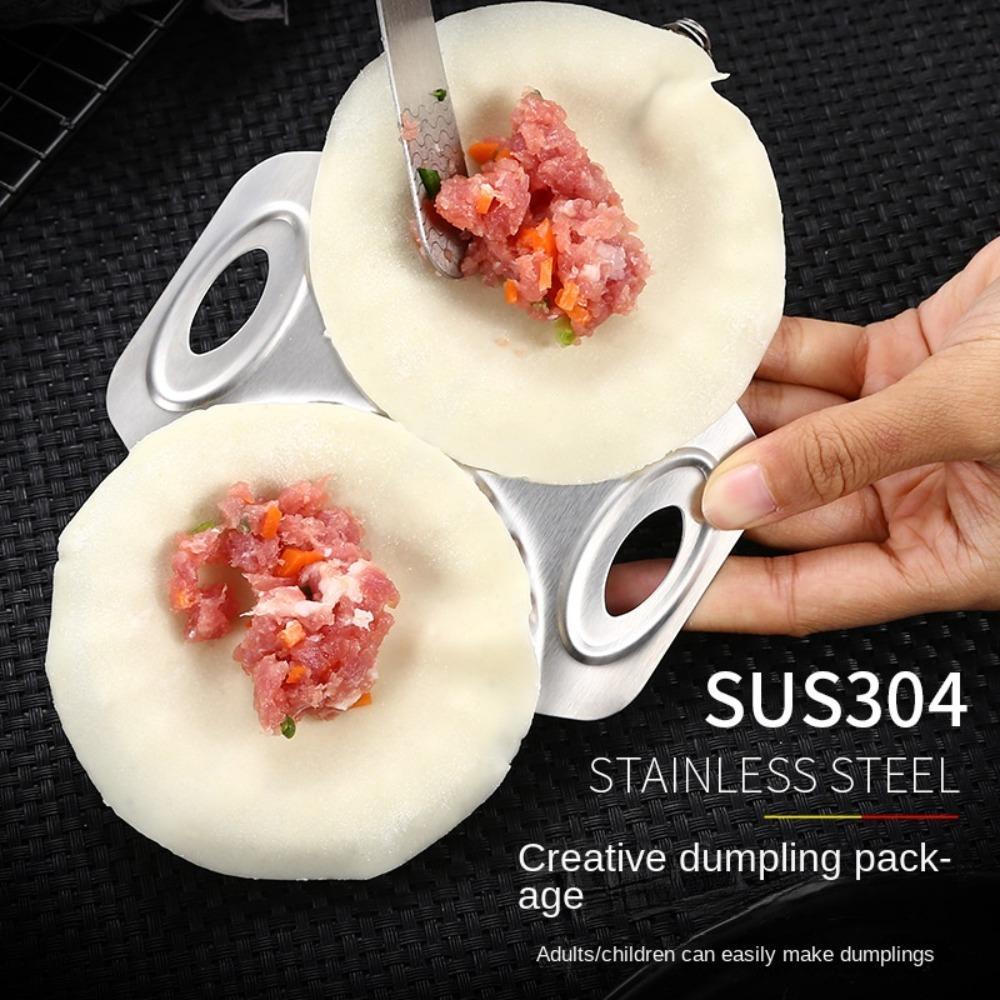 Top Dumpling Mold Handmade Slicer Mold Aksesoris Dapur Menekan Malas DIY Jiaozi Maker