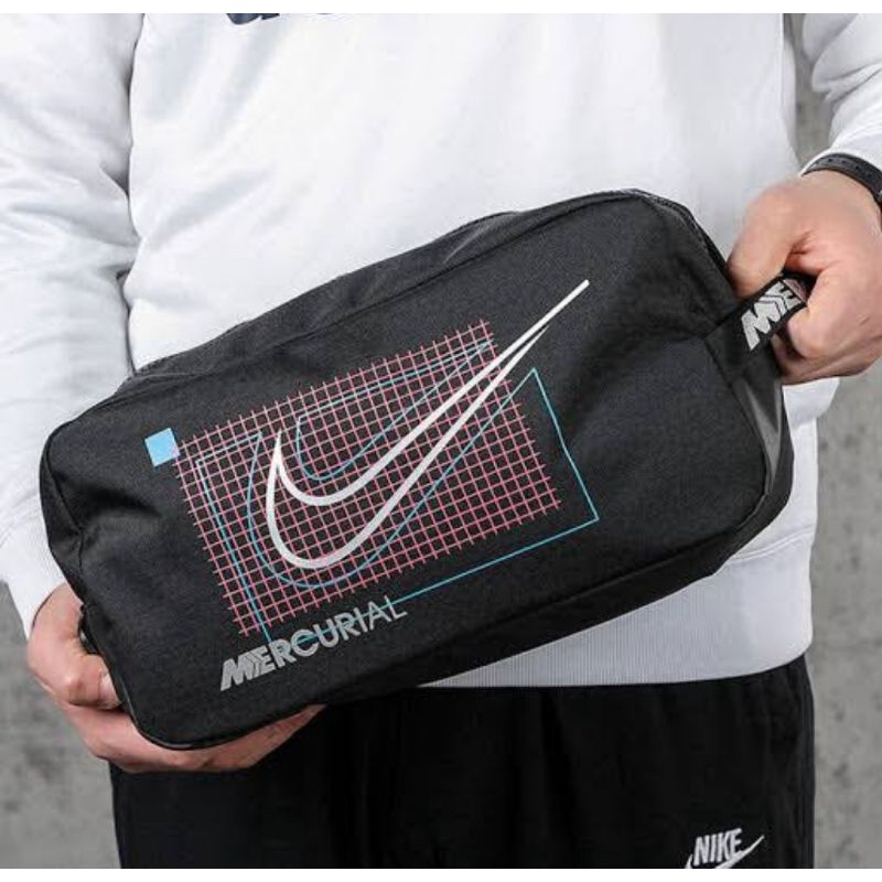 Shoebag Nike Mercurial Academy Black Crimson Tas Sepatu Nike Tas Soccer