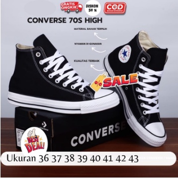 [BISA COD] SEPATU CONVERSE 70'S HIGH SEPATU SEKOLAH PREMIUM