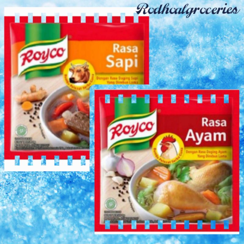 

Royco ayam / Sapi 8g x 12 Sacet [1 Renceng]