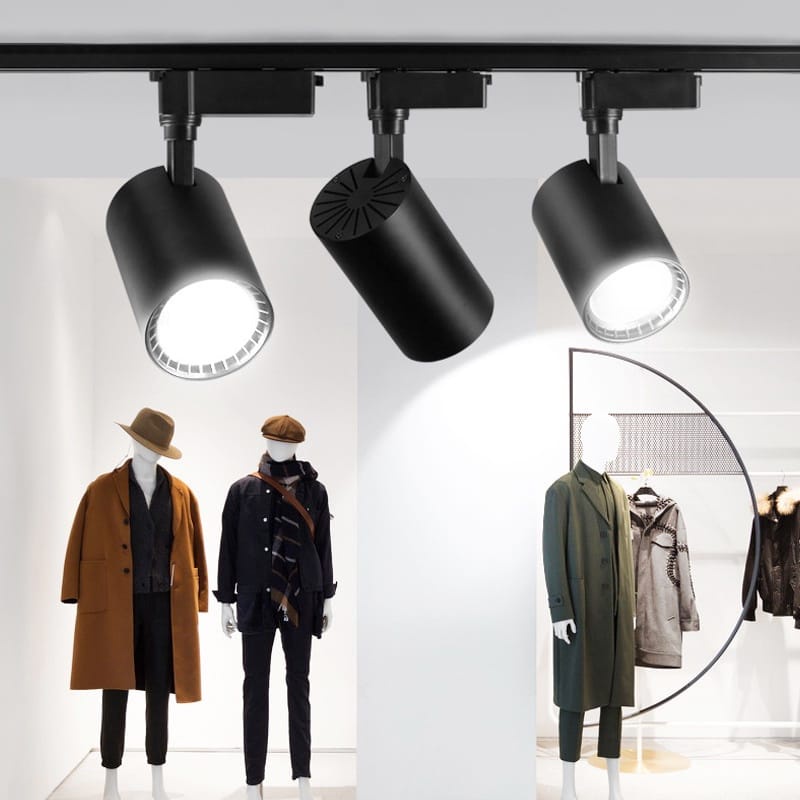 Golden LED Track Rell SpotLight 0.5M Hitam