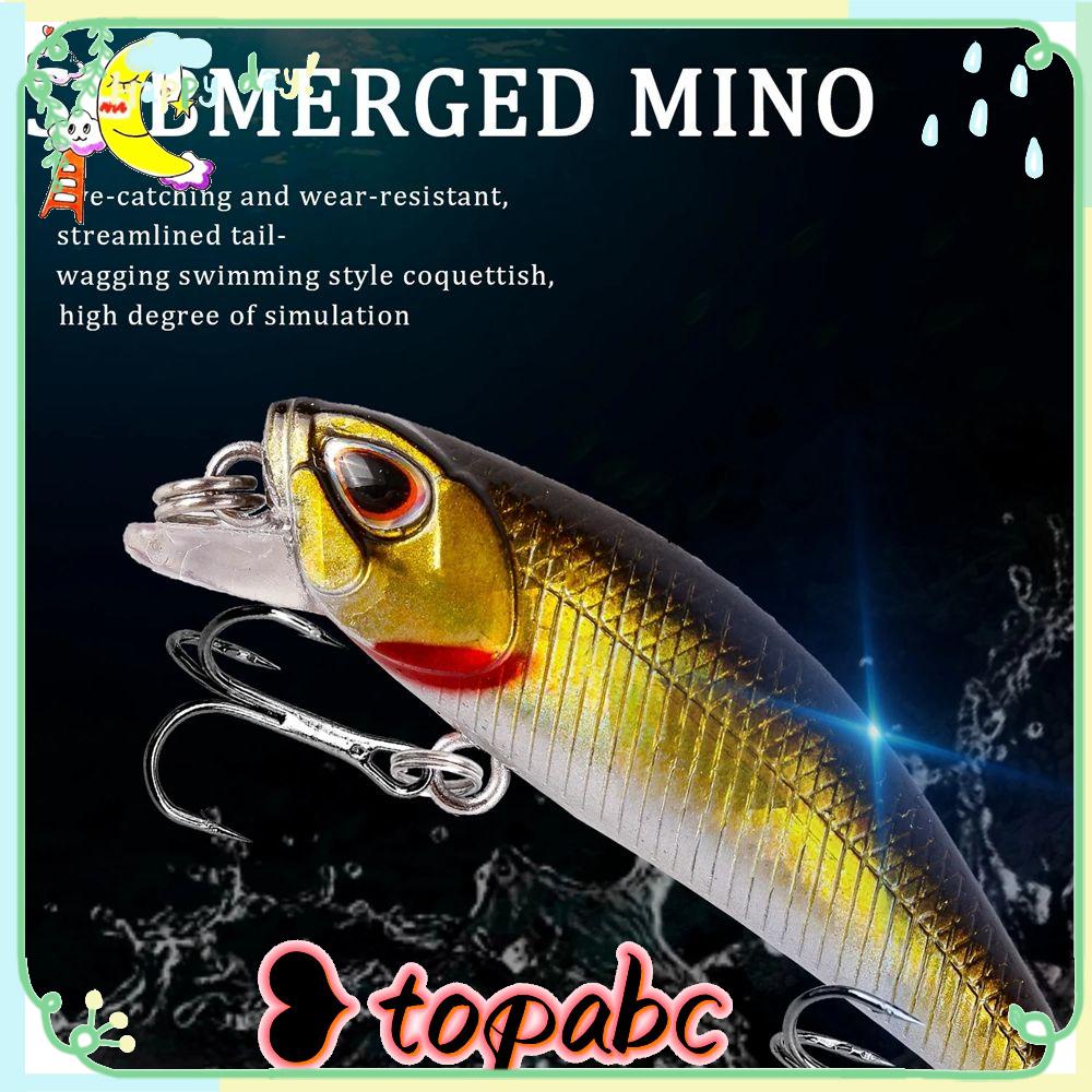 Umpan Ikan Kecil Tenggelam Atas 3.5G 4.5 cm Crankbaits Bergaris bass Minnow Lures