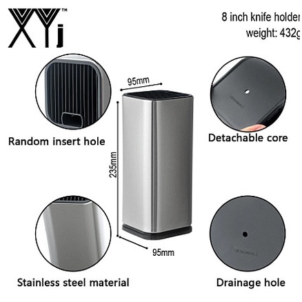 IDEALIFE IL-160B Double Knife Holder - Tempat Pisau Dapur Ganda