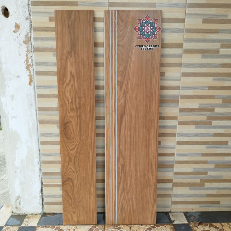 Granit tangga motif kayu Office Wood  30x120&20x120