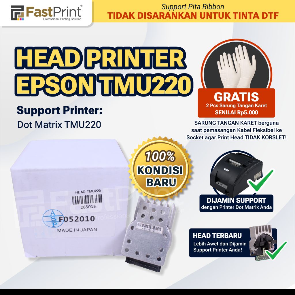 Print Head Epson Dotmatrix TMU220