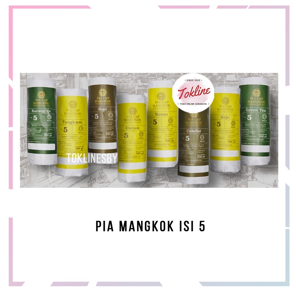 

[ HAMPERS PIA MANGKOK SET 6 PACK ] 1 PACK ISI 5 COKELAT KACANG HIJAU KEJU NANAS KOPI TANGKWEE DURIAN GREEN TEA