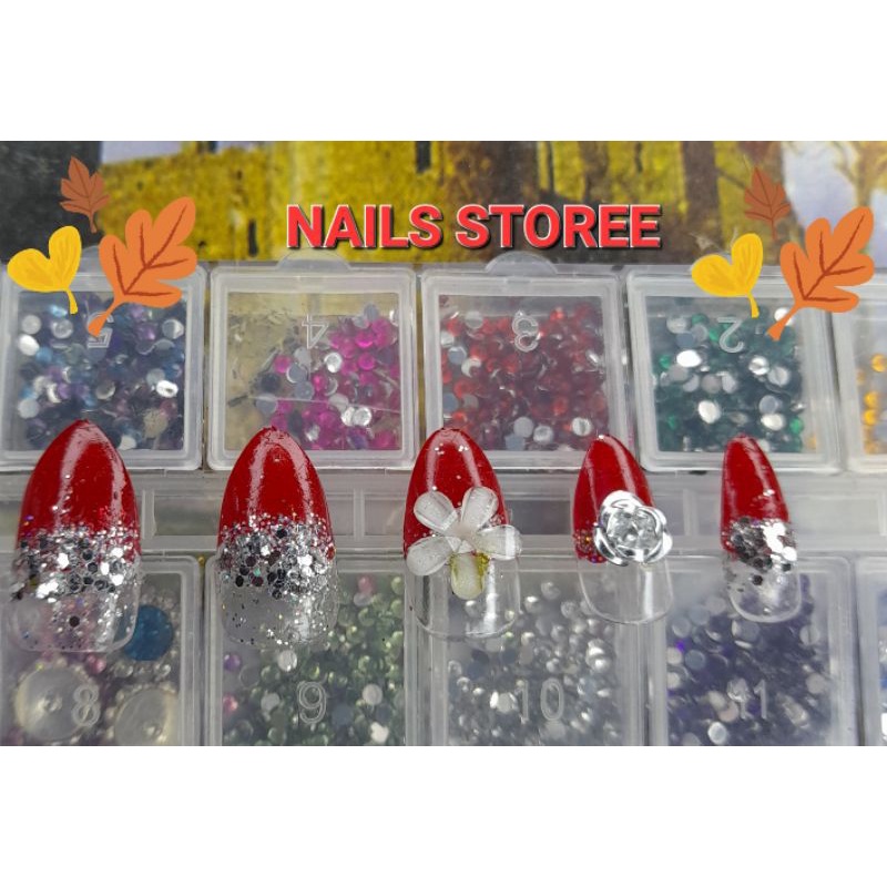 KUKU PALSU NAIL ART + LEM | FOR WEDDING | TAHAN AIR [NS075]