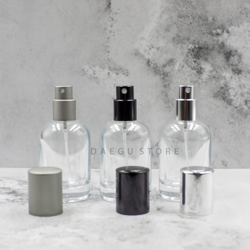 Botol Parfum 30ml Spray Kaca Tebal Bening - Refill Isi Ulang Minyak Wangi Perfume - Model Labo LLB
