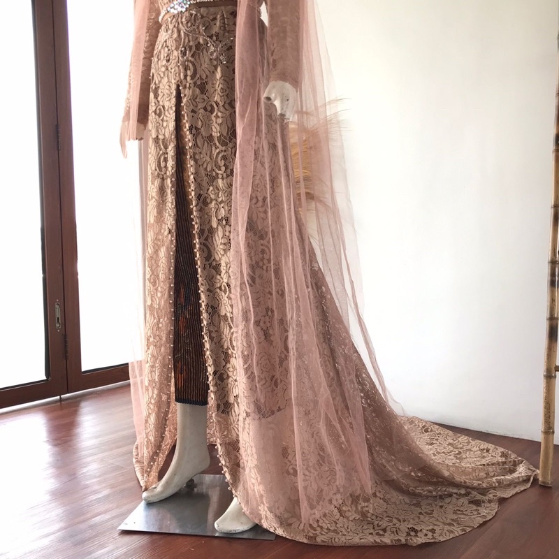 kebaya pengantin putri moka/kebaya pengantin coklat muda