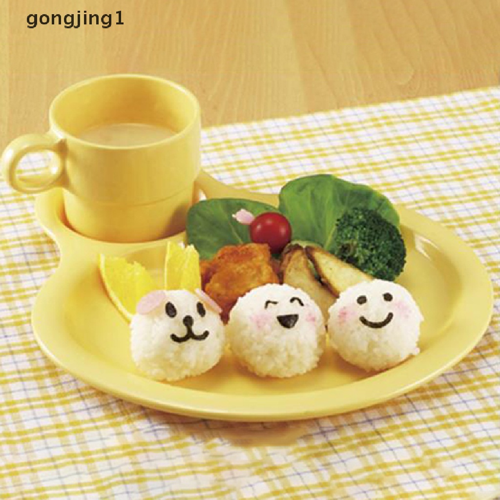 Ggg 3Pcs DIY Memasak Dapur Gadget Sushi Tools Smile Nori Cetakan Kawaii Sushi Tools ID