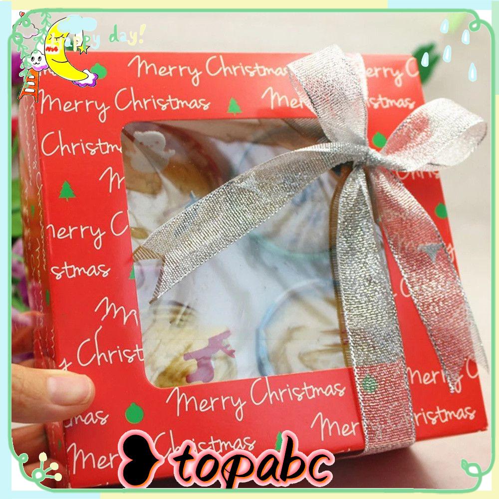 Top Christmas Gift Box Candy Cupcake Nougat Kotak Pembungkus Kado