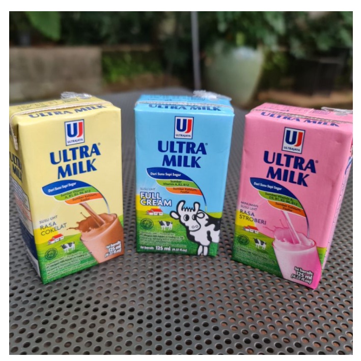 SUSU ULTRA MILK KOTAK UHT 125ML 200ML DAN 250ML