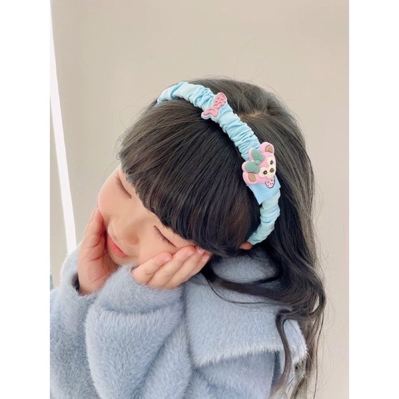 BANDO KOREA ANAK PEREMPUAN SCRUNCHIE KERUT WANITA DEWASA / BANDANA HEADBAND KOREA KARAKTER LUCU