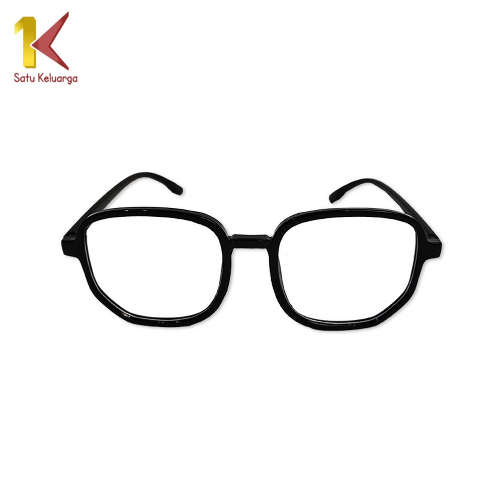Satu Keluarga Kacamata Fashion Wanita Korea C655 Kacamata Anti Radiasi Persegi Retro / Kacamata Fash